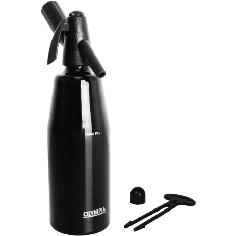 Soda Siphon Schwarz - 1 Liter Kapazität